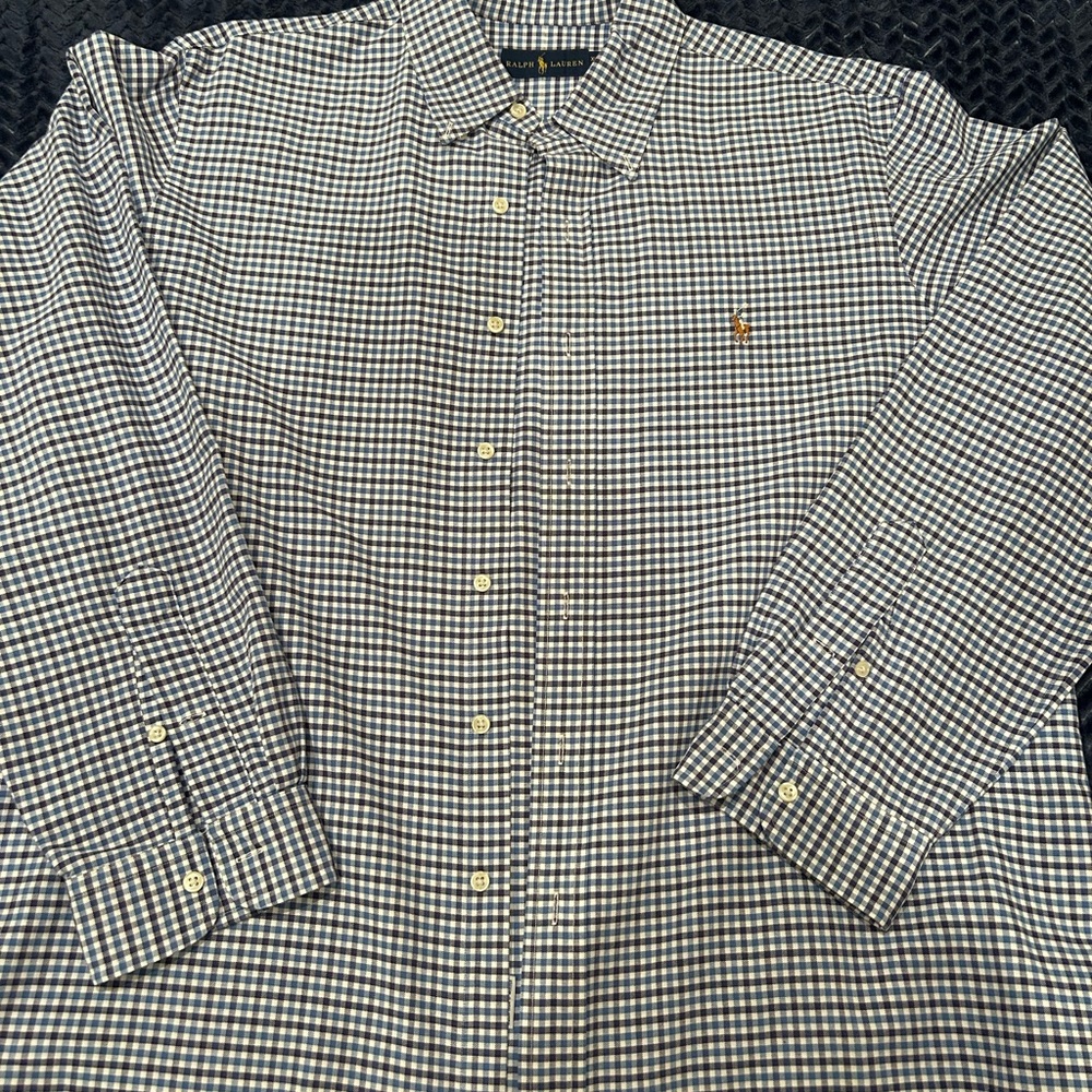 Ralph Lauren Button Down Checker Plaid
